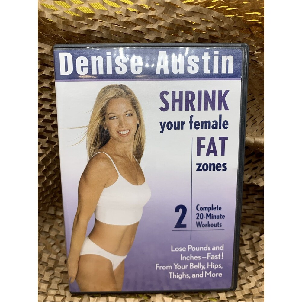 Shrink Your Female Fat Zones (DVD, 2003) With Denise Austin Pre-Owned 2 Workouts